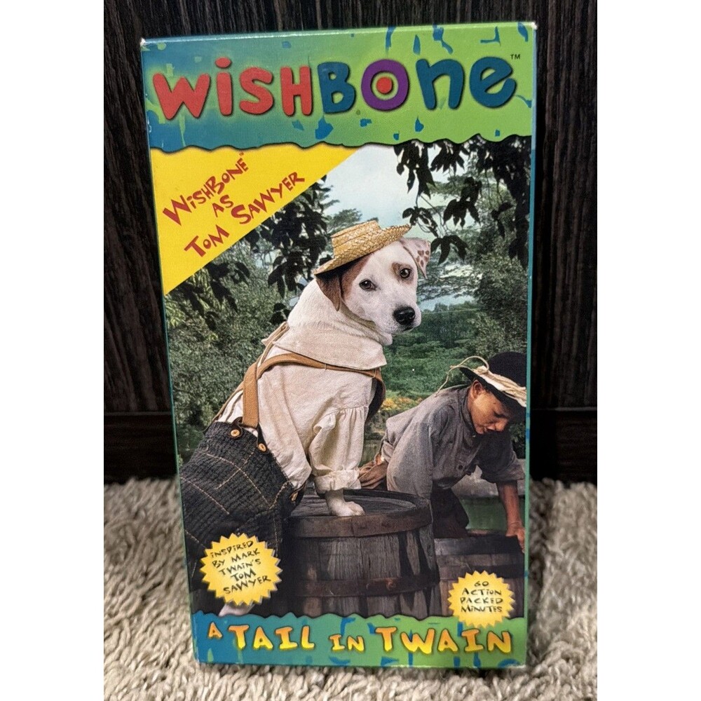 VHS Wishbone - A Tail In Twain / Wishbone as Tom Sawyer (VHS, 1997)